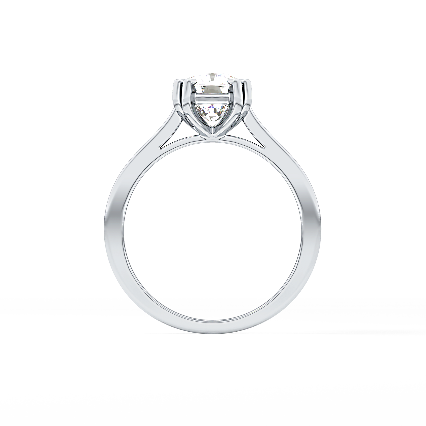 Cushion Solitaire Lab Grown Diamond Engagement Ring