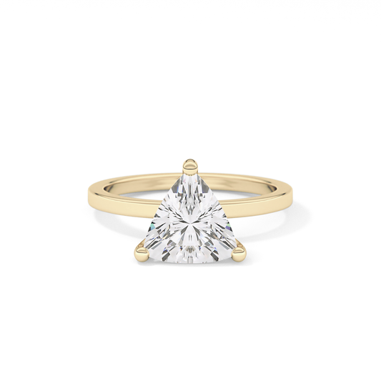 Trillion Solitaire Lab Grown Diamond Engagement Ring