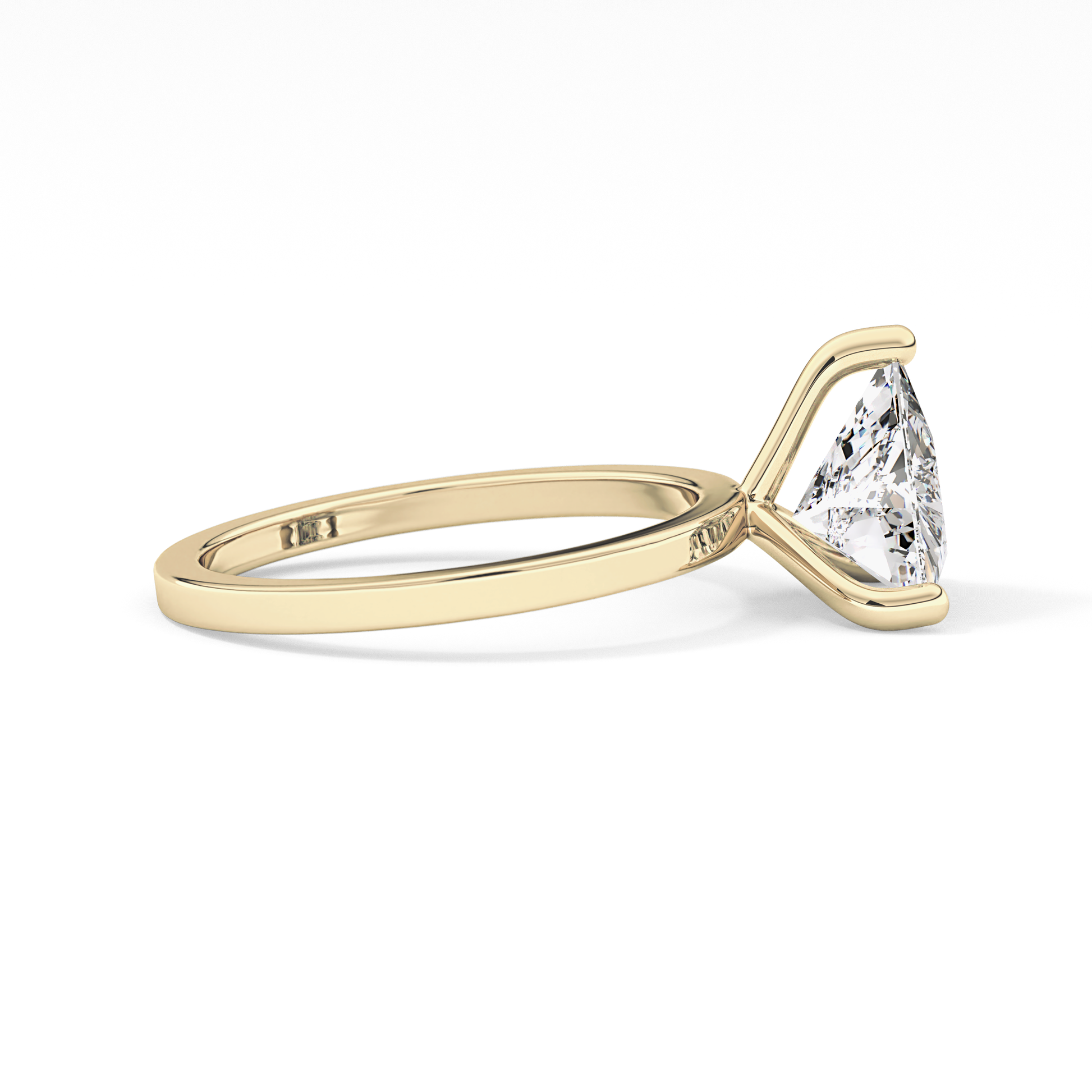 Trillion Solitaire Lab Grown Diamond Engagement Ring