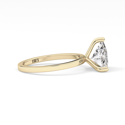 Trillion Solitaire Lab Grown Diamond Engagement Ring