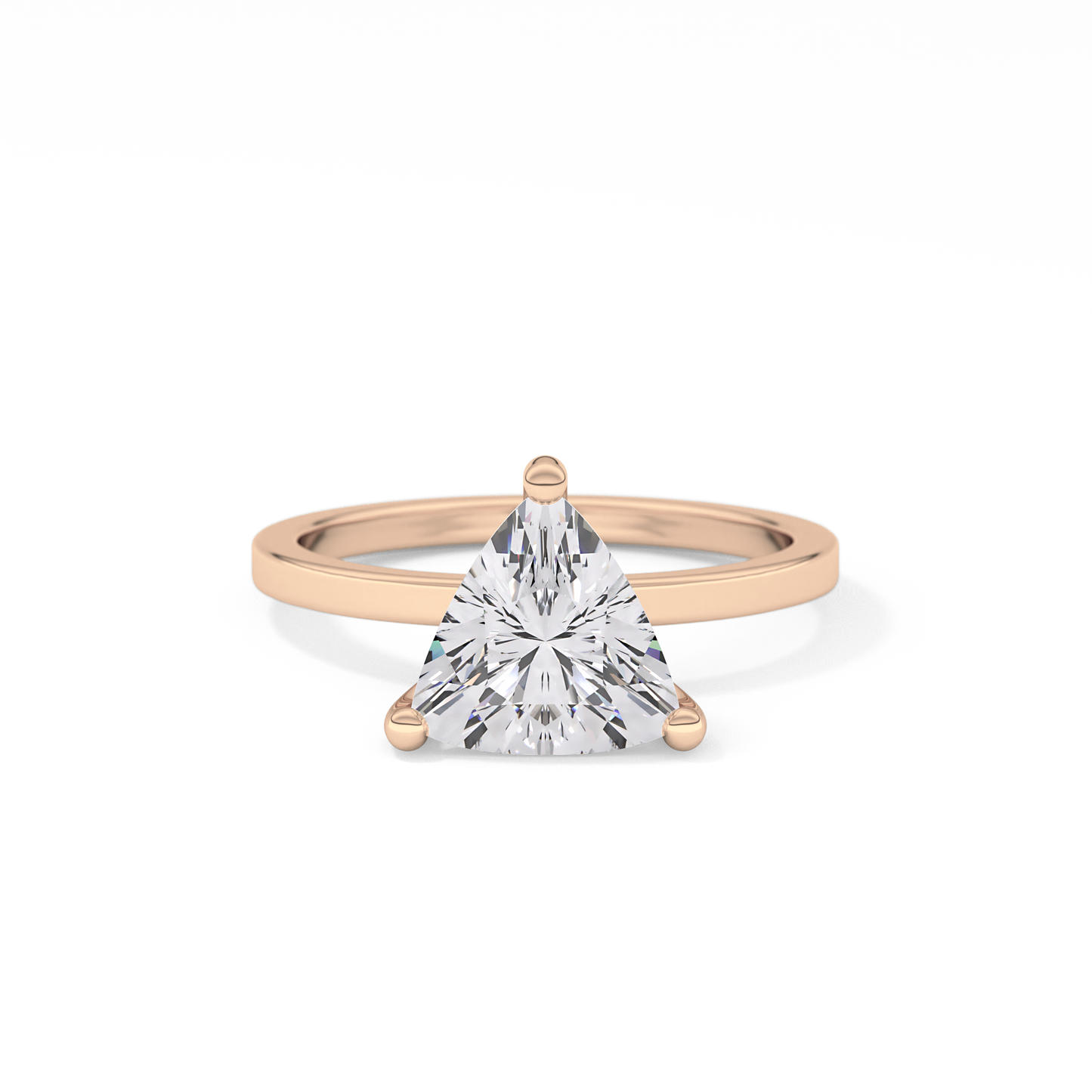 Trillion Solitaire Lab Grown Diamond Engagement Ring