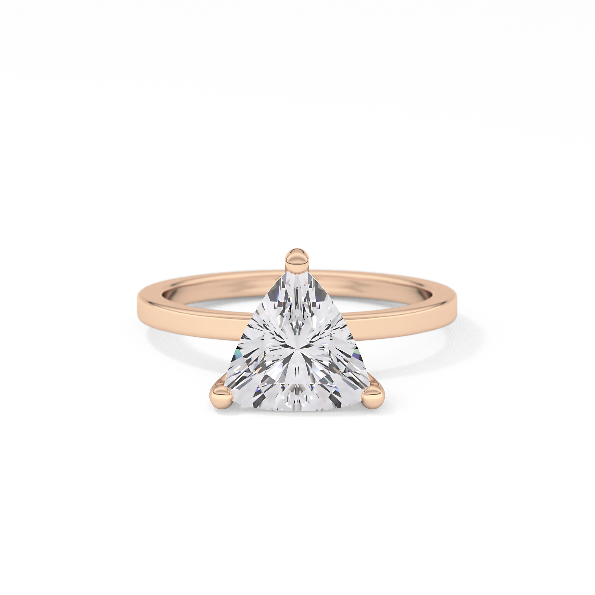 Trillion Solitaire Lab Grown Diamond Engagement Ring