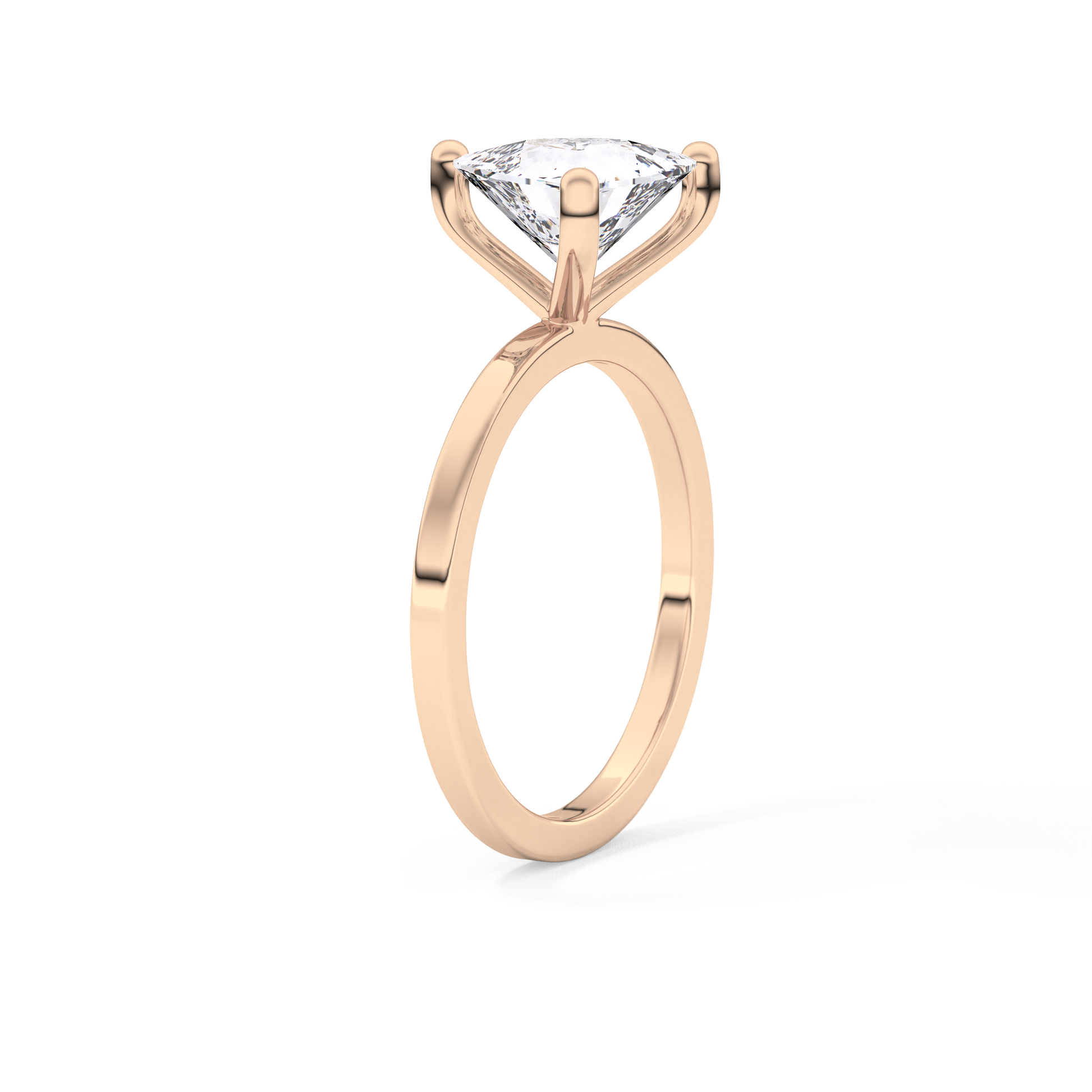 Trillion Solitaire Lab Grown Diamond Engagement Ring