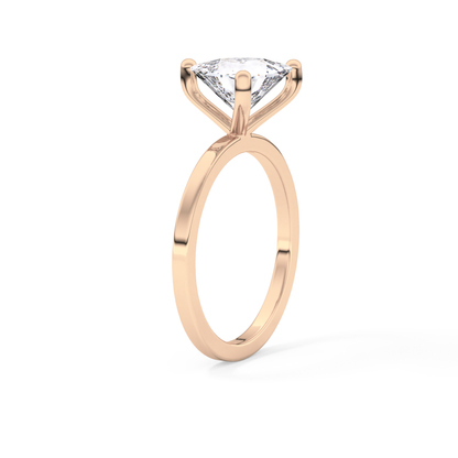 Trillion Solitaire Lab Grown Diamond Engagement Ring