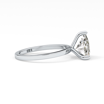 Trillion Solitaire Lab Grown Diamond Engagement Ring