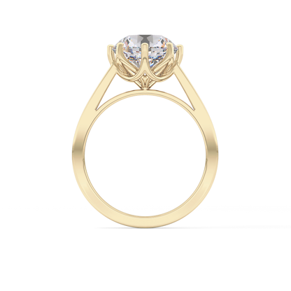 Round Solitaire Lab Grown Diamond Engagement Ring