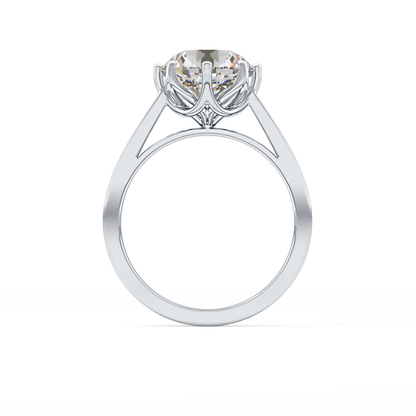 Round Solitaire Lab Grown Diamond Engagement Ring