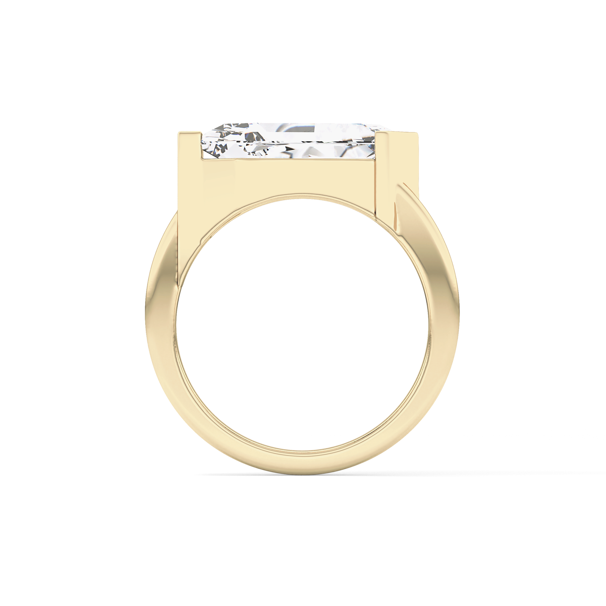 Shield Solitaire Lab Grown Diamond Engagement Ring