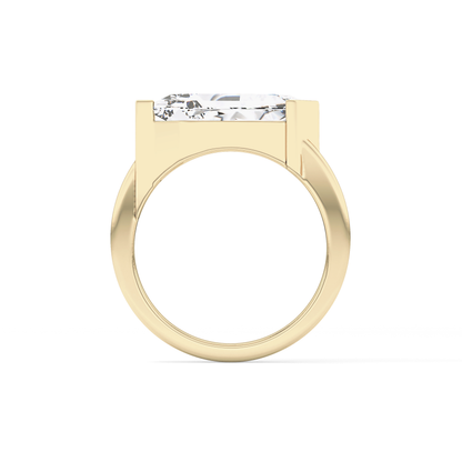 Shield Solitaire Lab Grown Diamond Engagement Ring