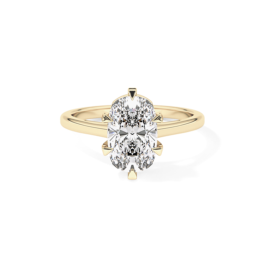 Cushion Solitaire Lab Grown Diamond Engagement Ring