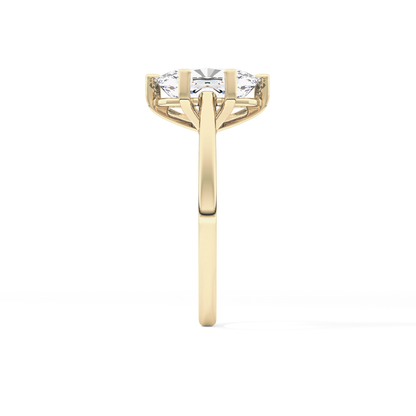 Cushion Solitaire Lab Grown Diamond Engagement Ring