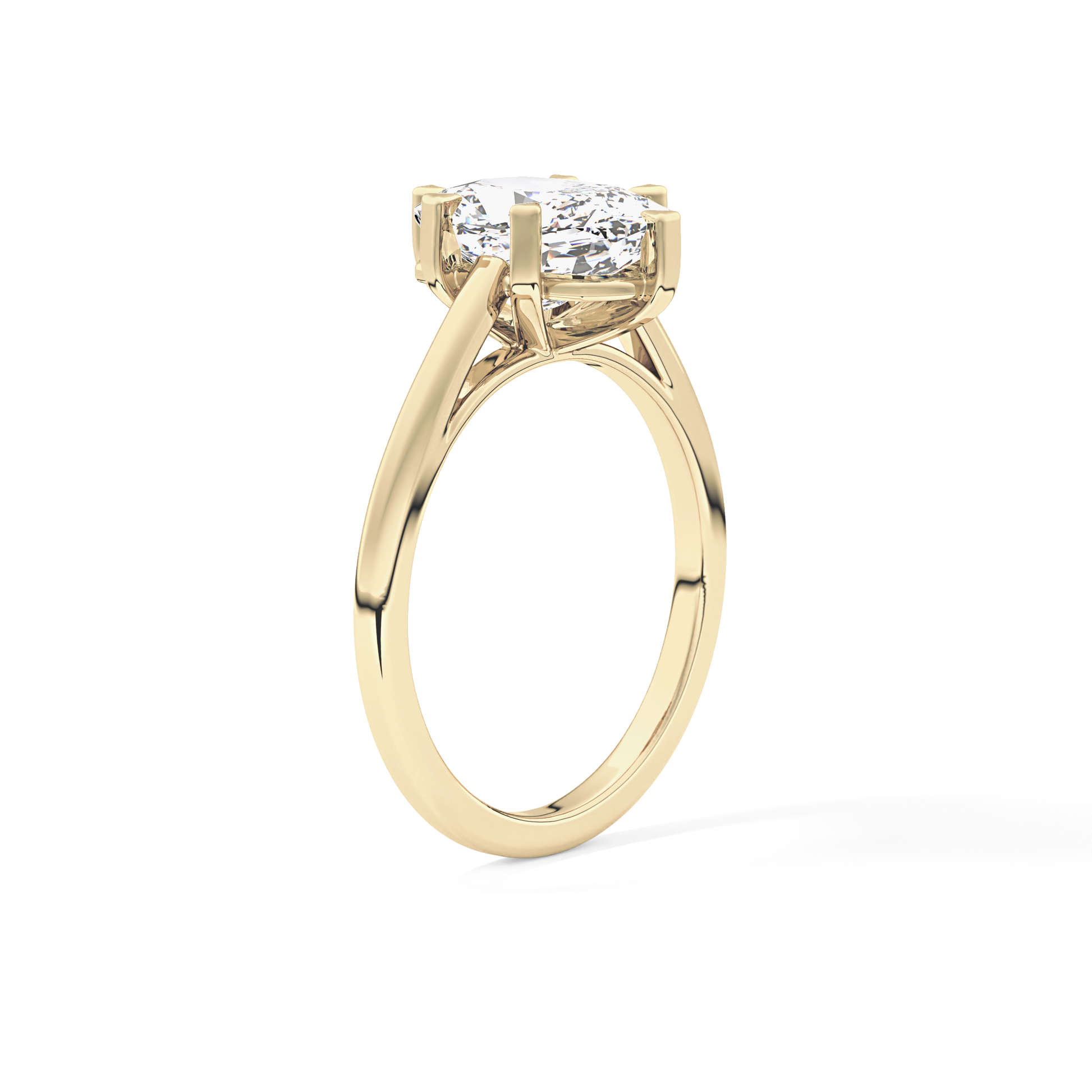 Cushion Solitaire Lab Grown Diamond Engagement Ring