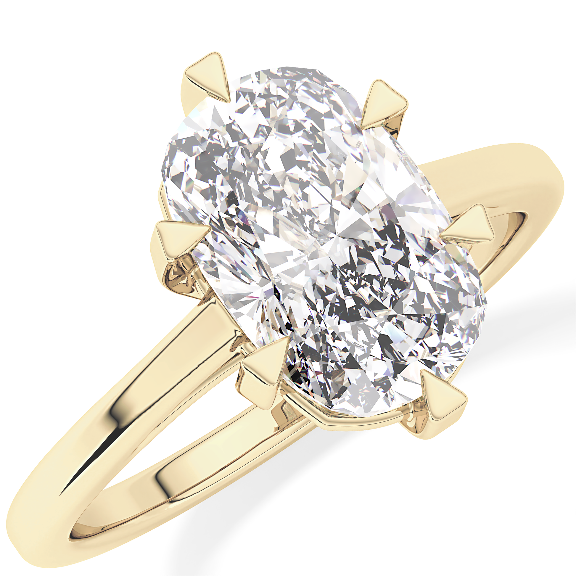 Cushion Solitaire Lab Grown Diamond Engagement Ring
