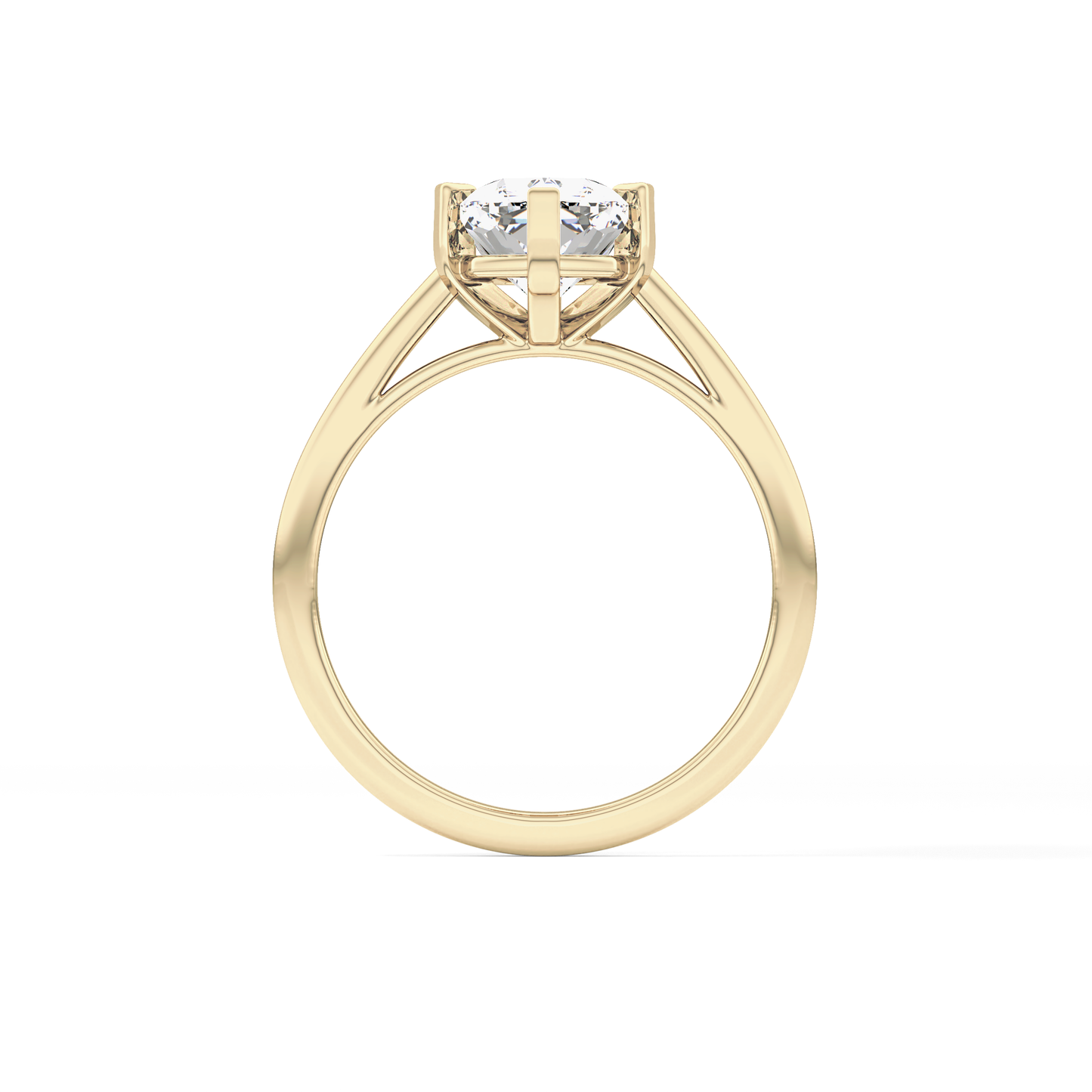 Cushion Solitaire Lab Grown Diamond Engagement Ring
