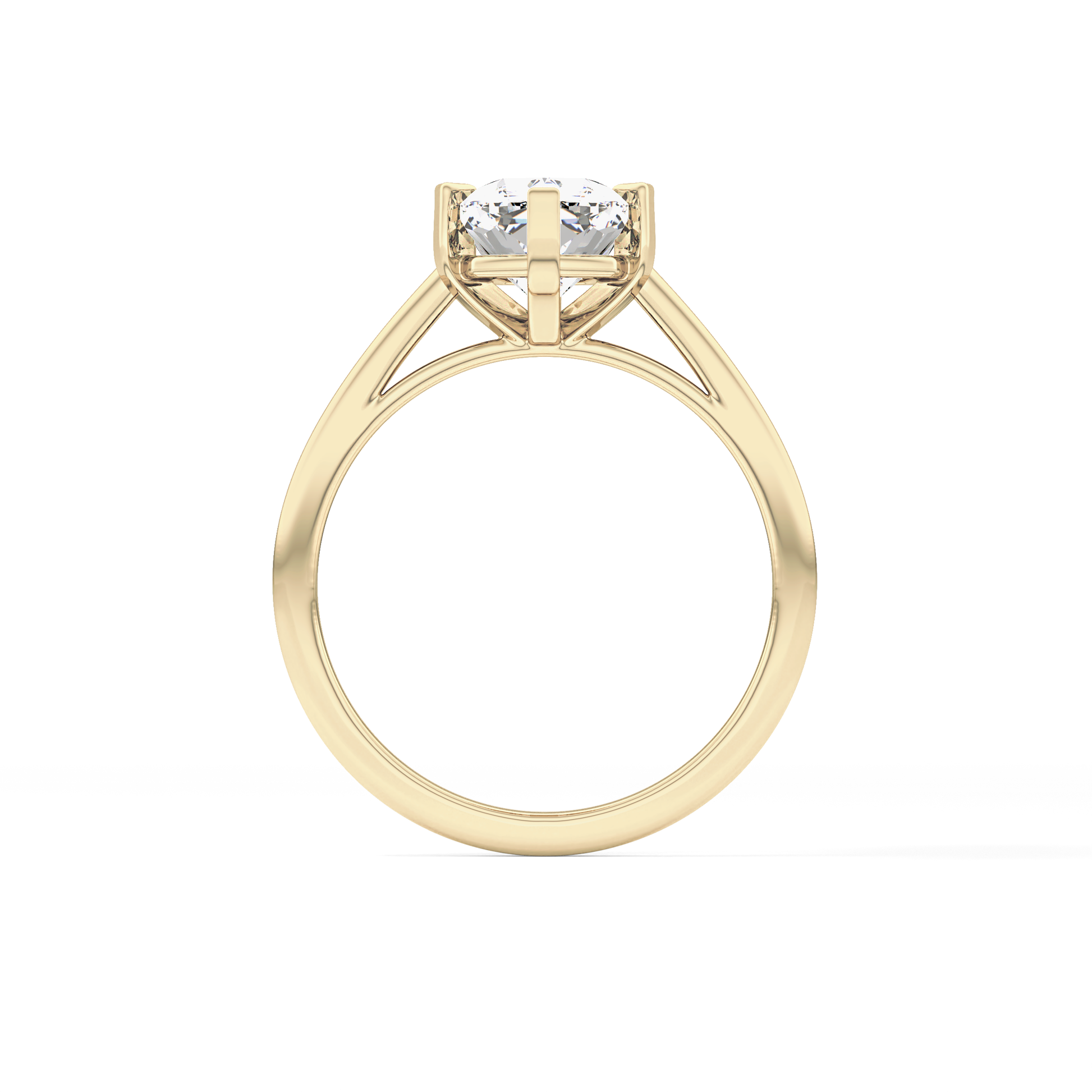 Cushion Solitaire Lab Grown Diamond Engagement Ring