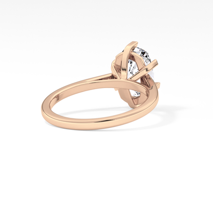 Cushion Solitaire Lab Grown Diamond Engagement Ring