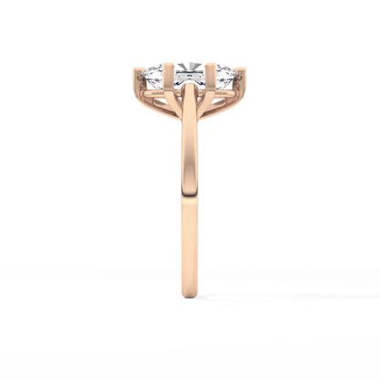 Cushion Solitaire Lab Grown Diamond Engagement Ring