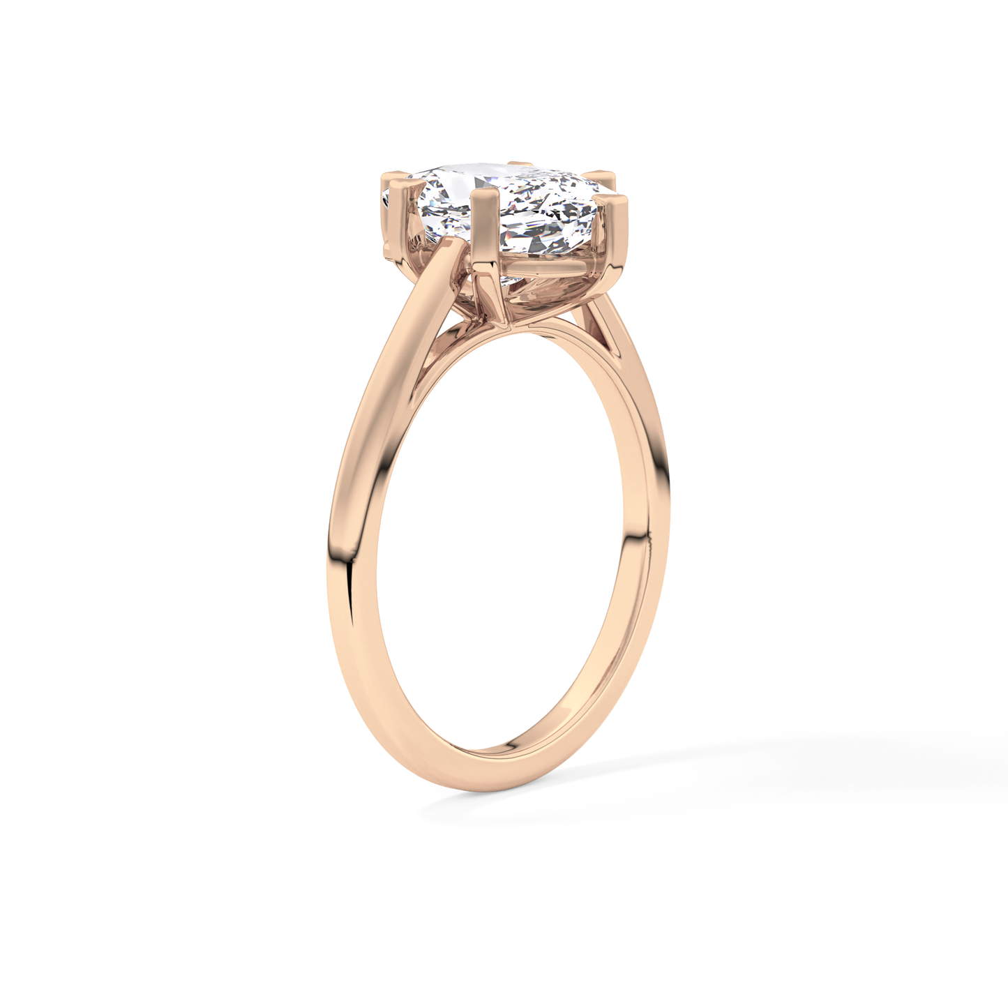 Cushion Solitaire Lab Grown Diamond Engagement Ring