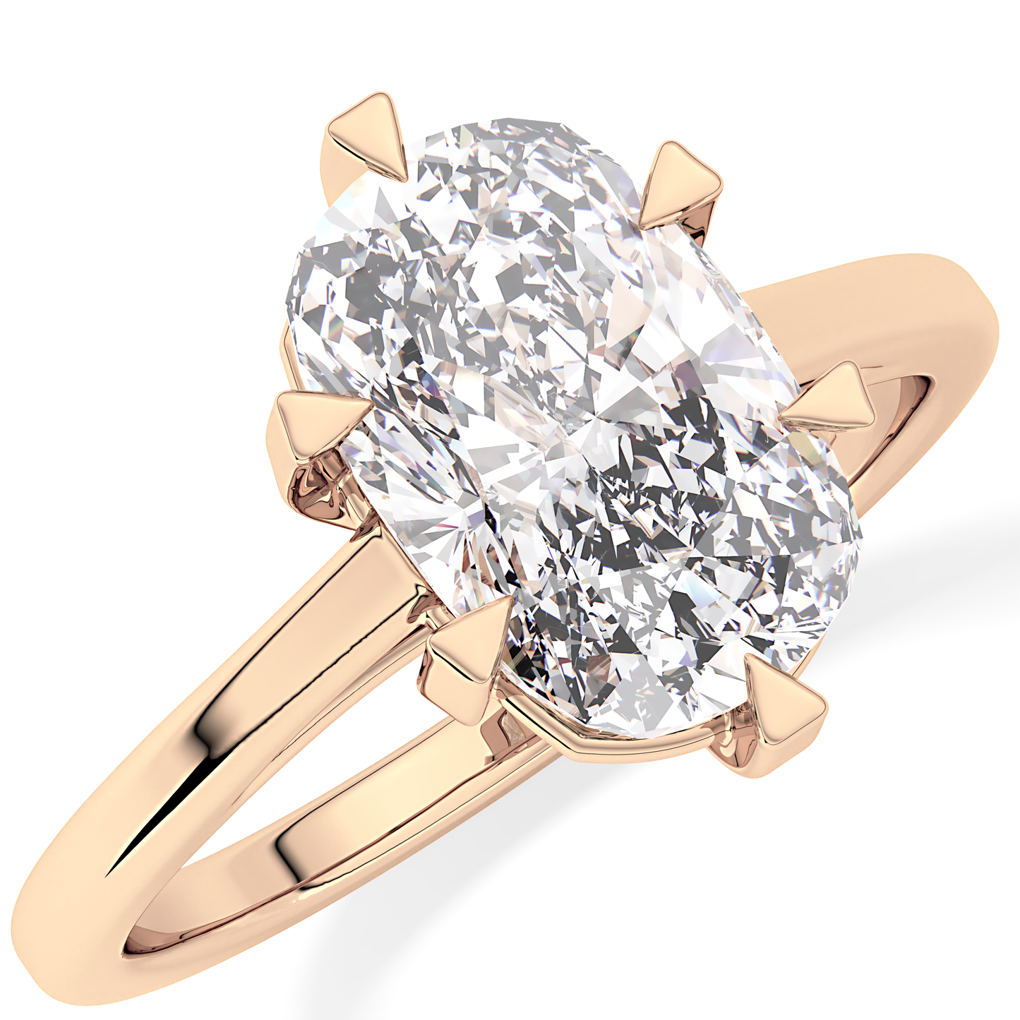 Cushion Solitaire Lab Grown Diamond Engagement Ring
