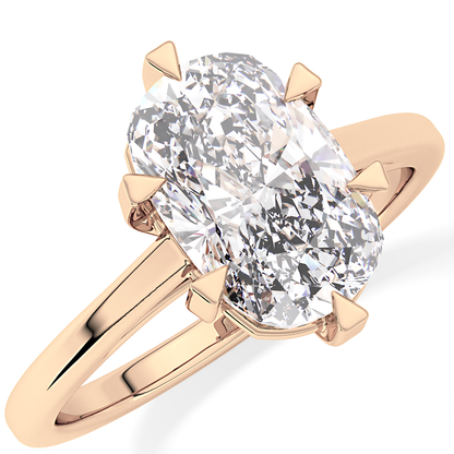 Cushion Solitaire Lab Grown Diamond Engagement Ring