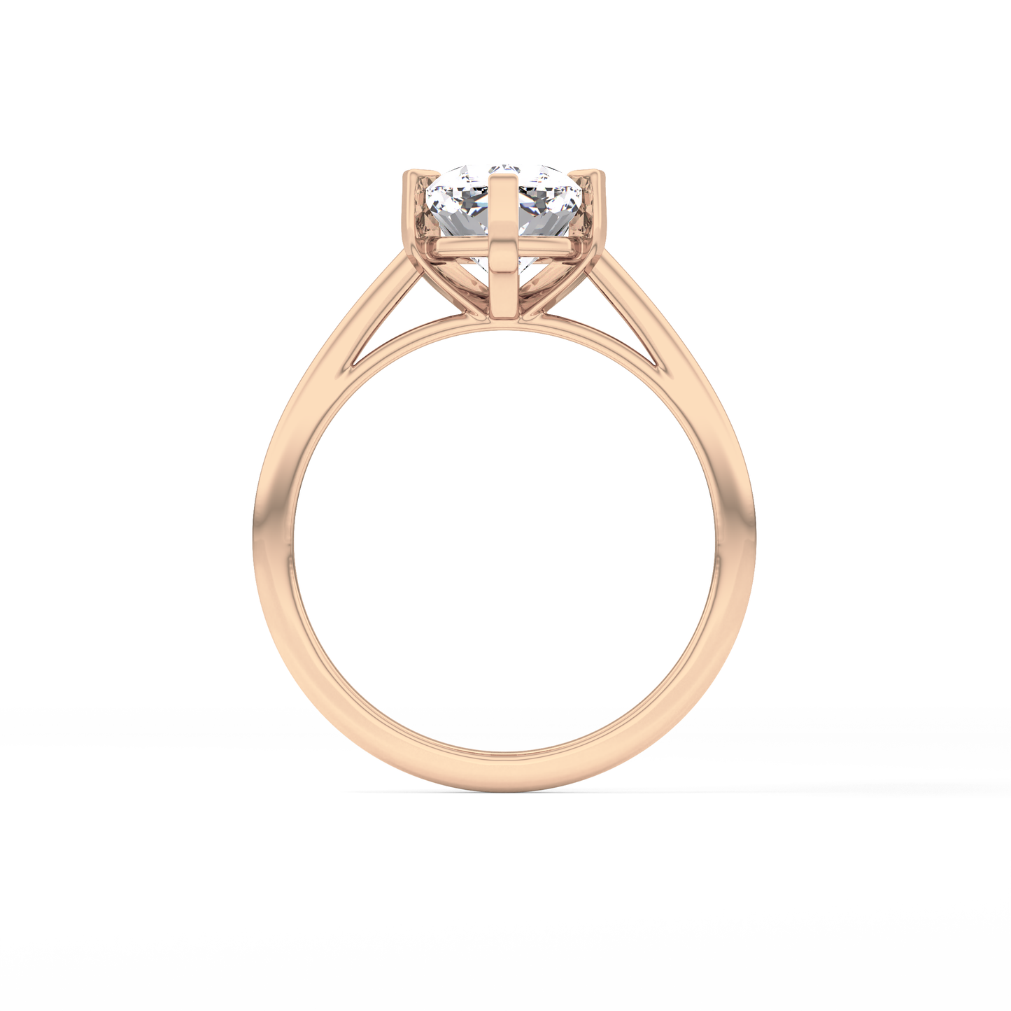 Cushion Solitaire Lab Grown Diamond Engagement Ring