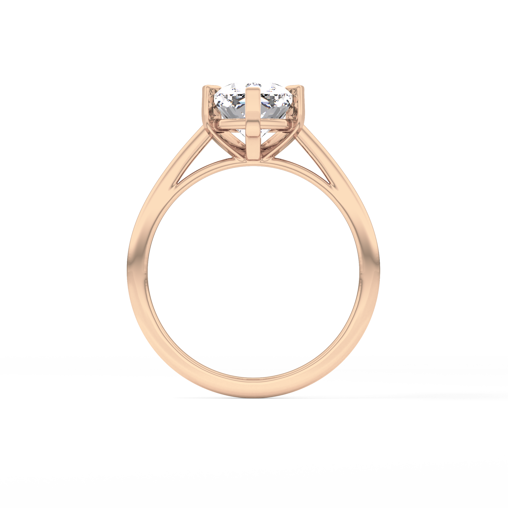 Cushion Solitaire Lab Grown Diamond Engagement Ring