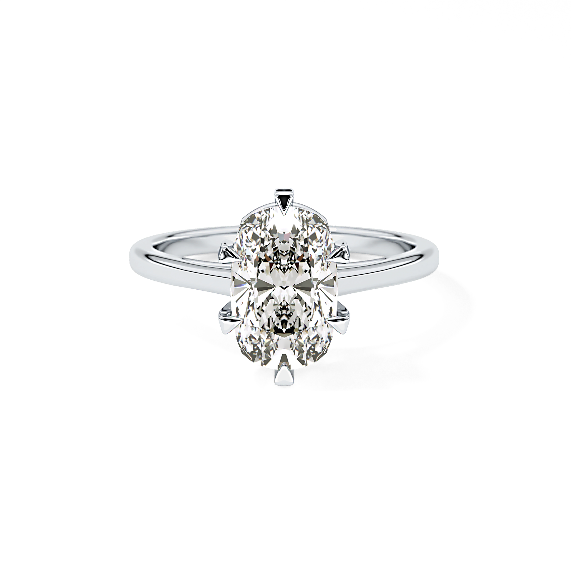 Cushion Solitaire Lab Grown Diamond Engagement Ring