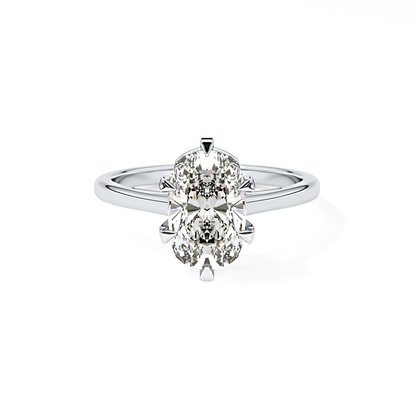 Cushion Solitaire Lab Grown Diamond Engagement Ring