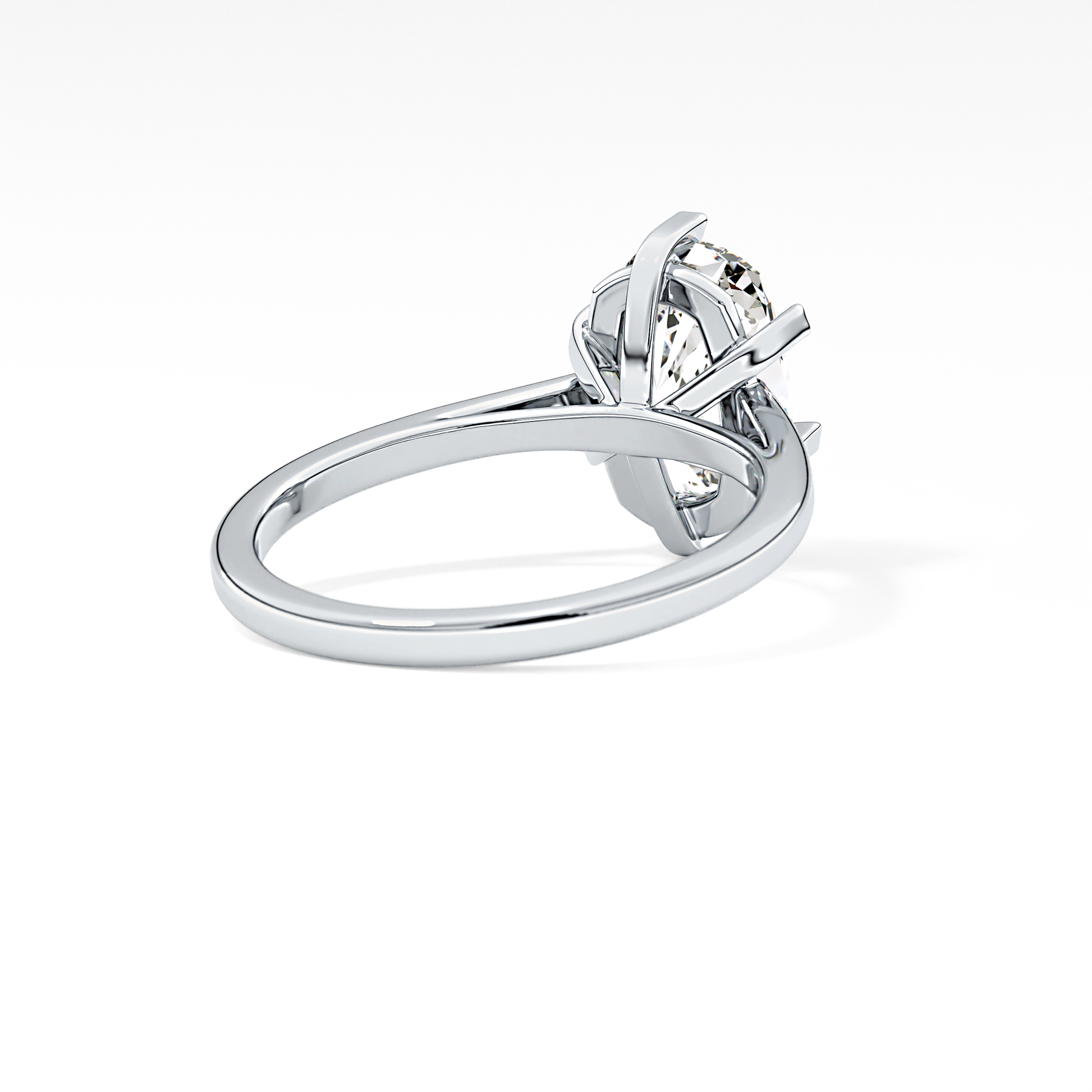 Cushion Solitaire Lab Grown Diamond Engagement Ring