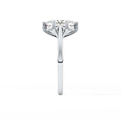 Cushion Solitaire Lab Grown Diamond Engagement Ring