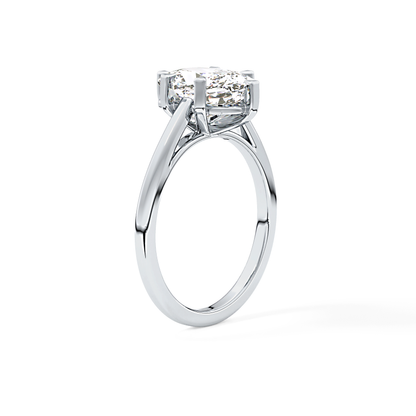 Cushion Solitaire Lab Grown Diamond Engagement Ring