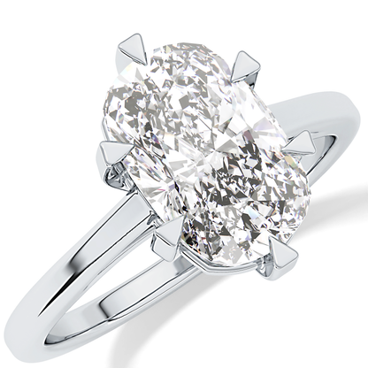 Cushion Solitaire Lab Grown Diamond Engagement Ring