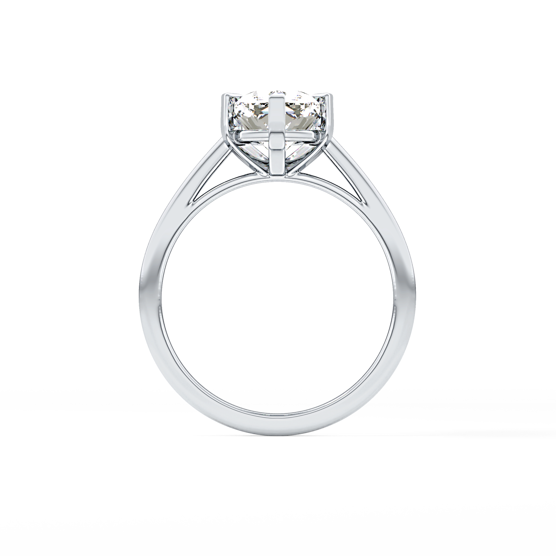 Cushion Solitaire Lab Grown Diamond Engagement Ring