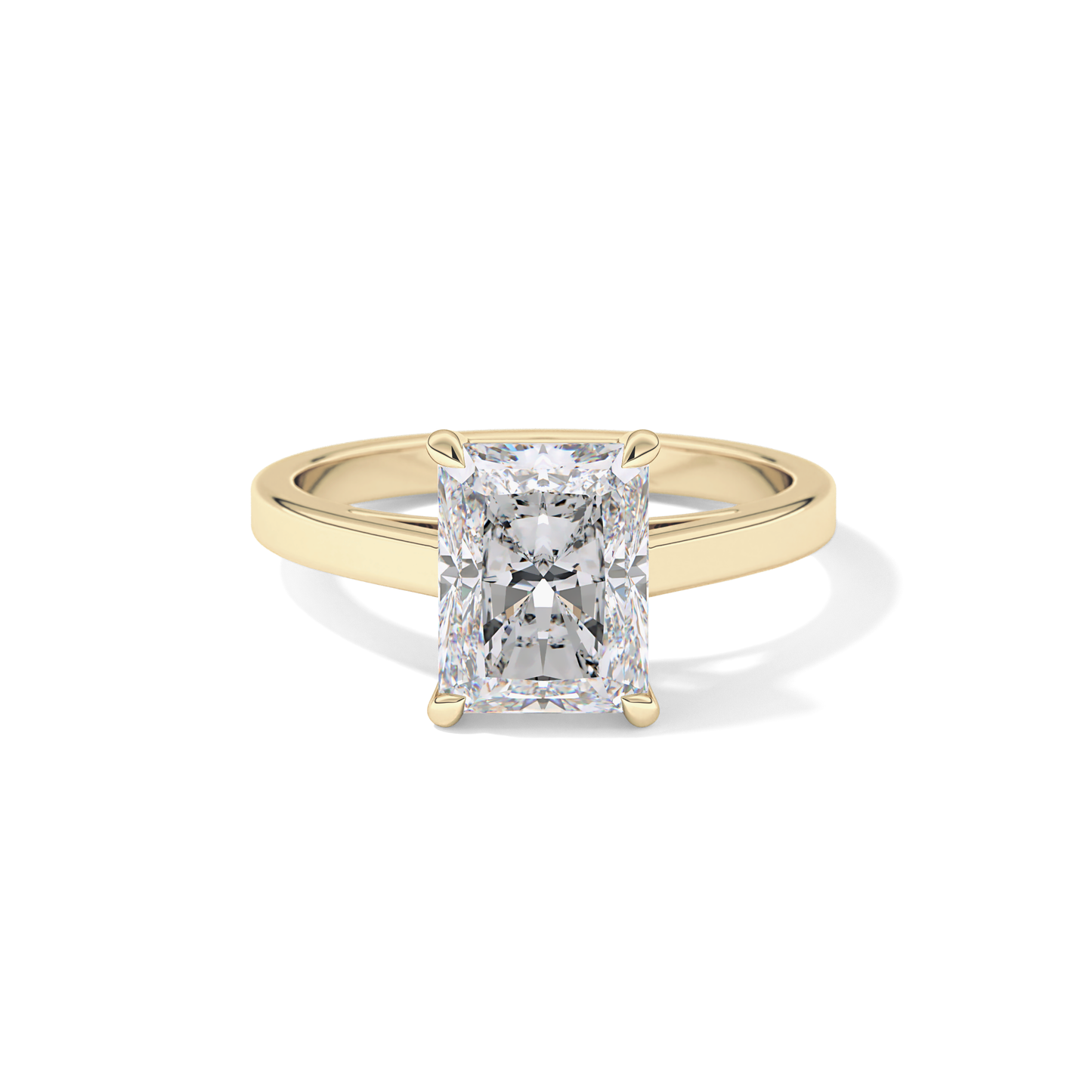 Radiant Solitaire Lab Grown Diamond Engagement Ring