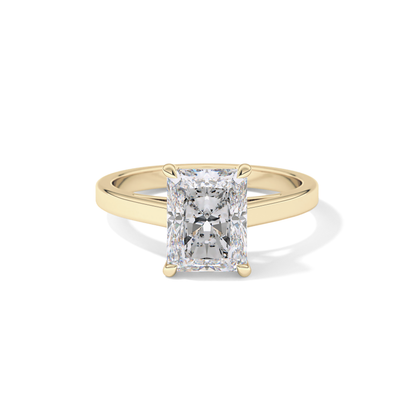 Radiant Solitaire Lab Grown Diamond Engagement Ring