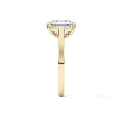 Radiant Solitaire Lab Grown Diamond Engagement Ring