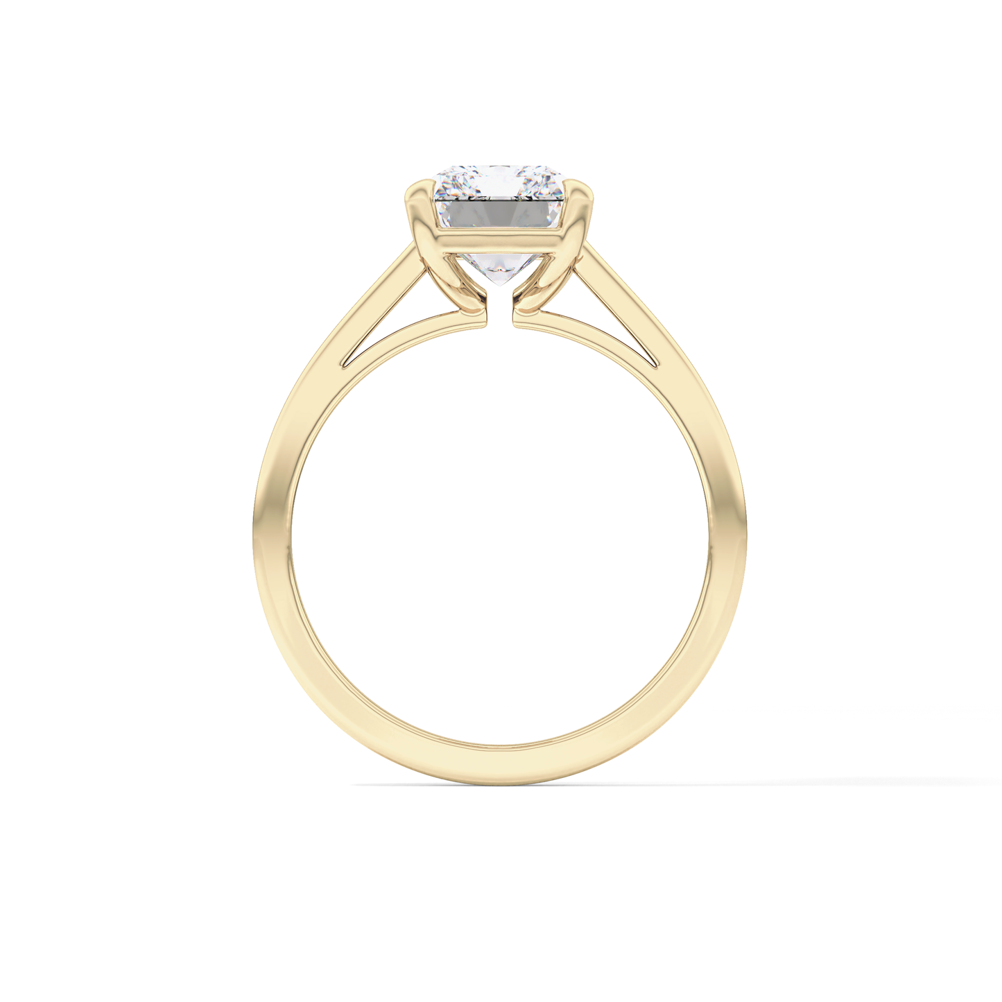 Radiant Solitaire Lab Grown Diamond Engagement Ring