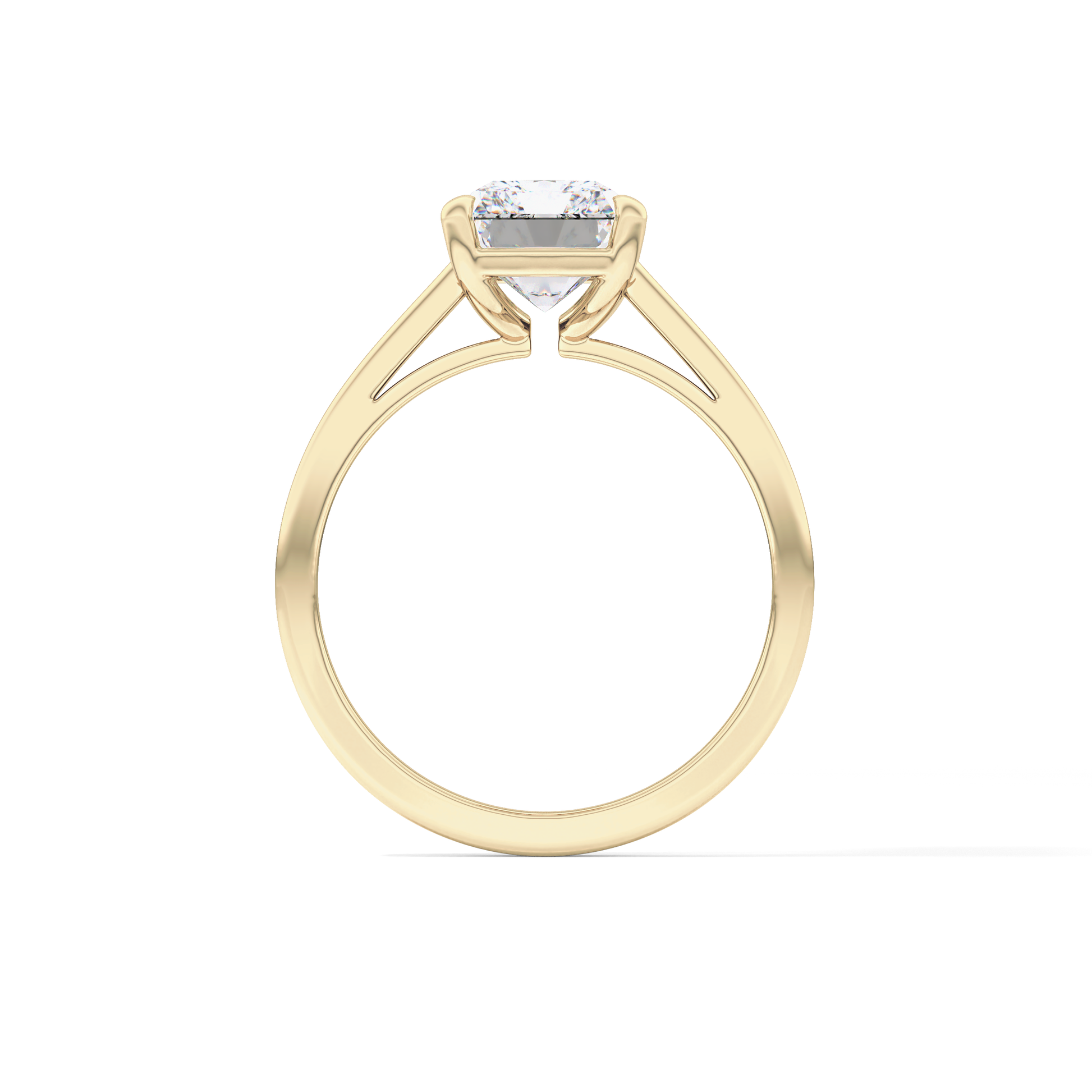 Radiant Solitaire Lab Grown Diamond Engagement Ring
