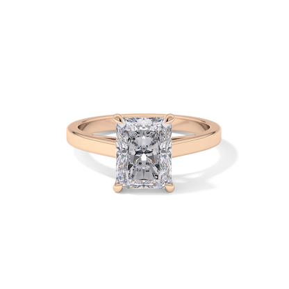Radiant Solitaire Lab Grown Diamond Engagement Ring