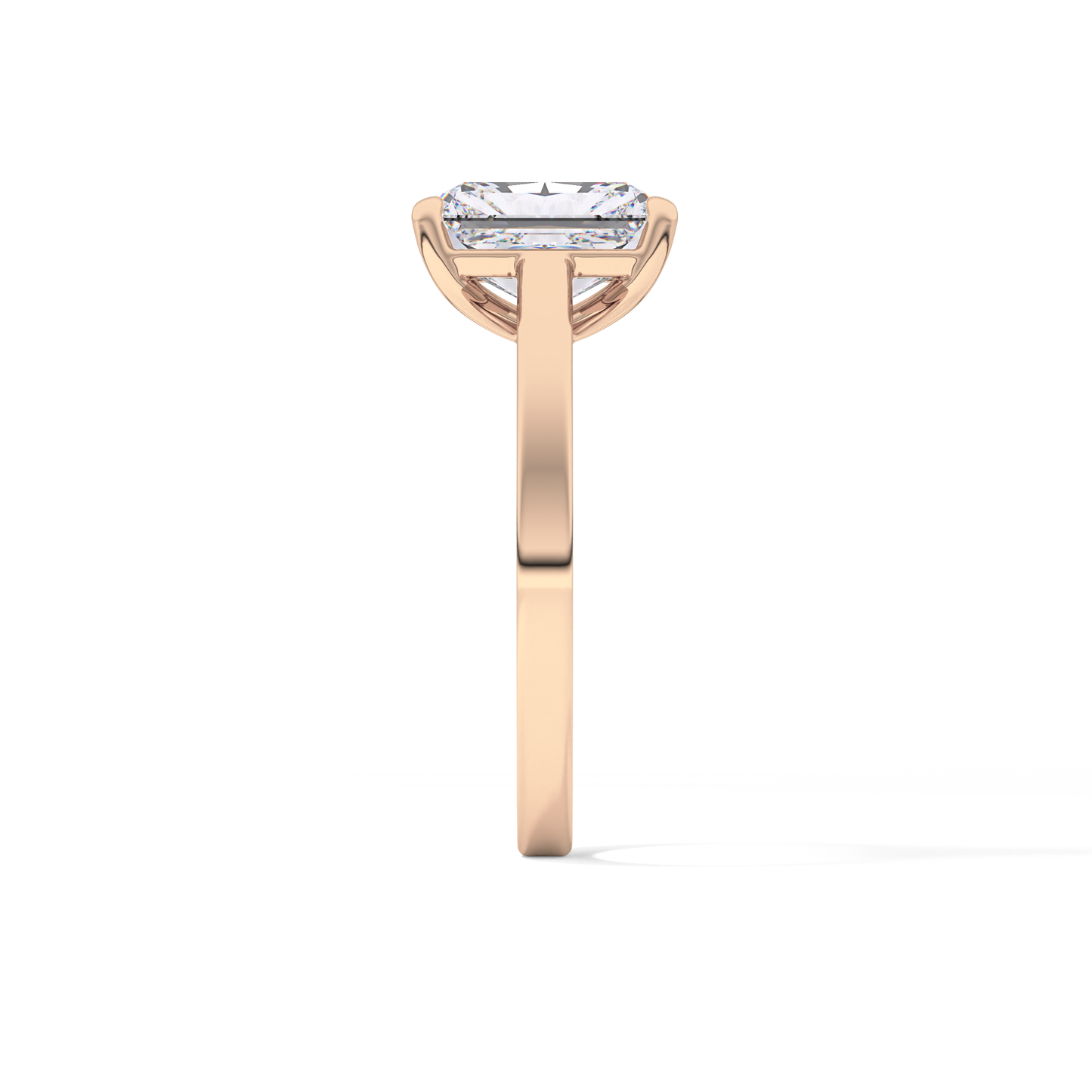Radiant Solitaire Lab Grown Diamond Engagement Ring