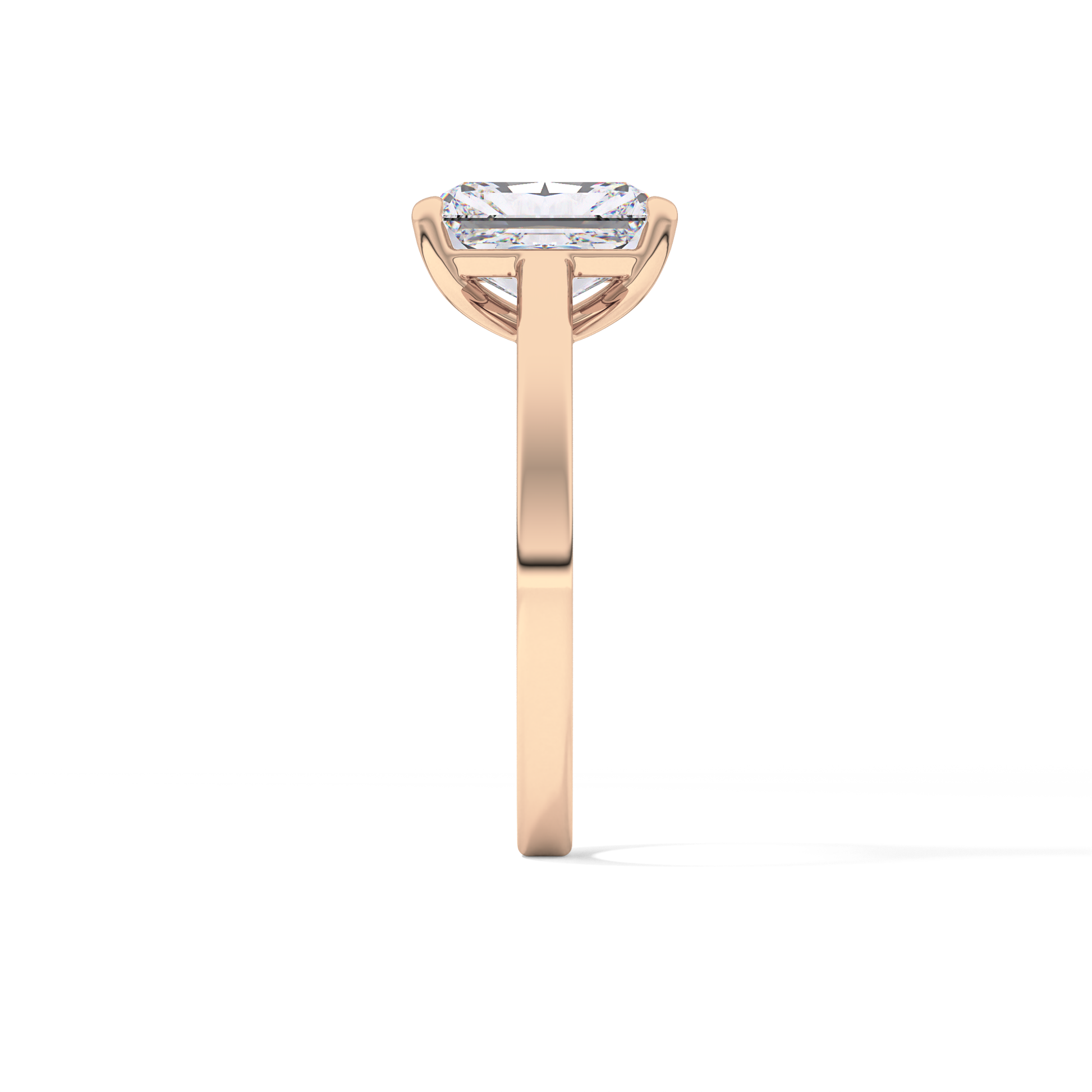 Radiant Solitaire Lab Grown Diamond Engagement Ring