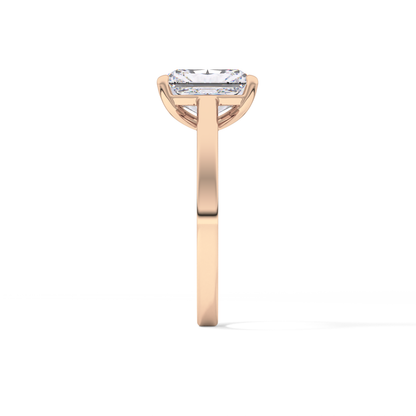 Radiant Solitaire Lab Grown Diamond Engagement Ring