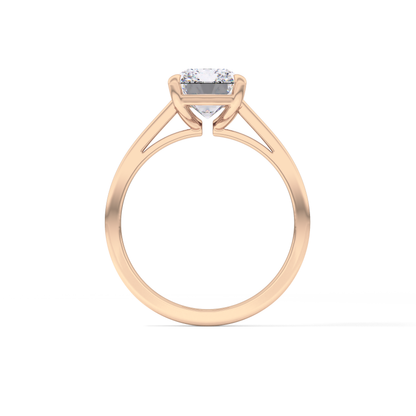 Radiant Solitaire Lab Grown Diamond Engagement Ring