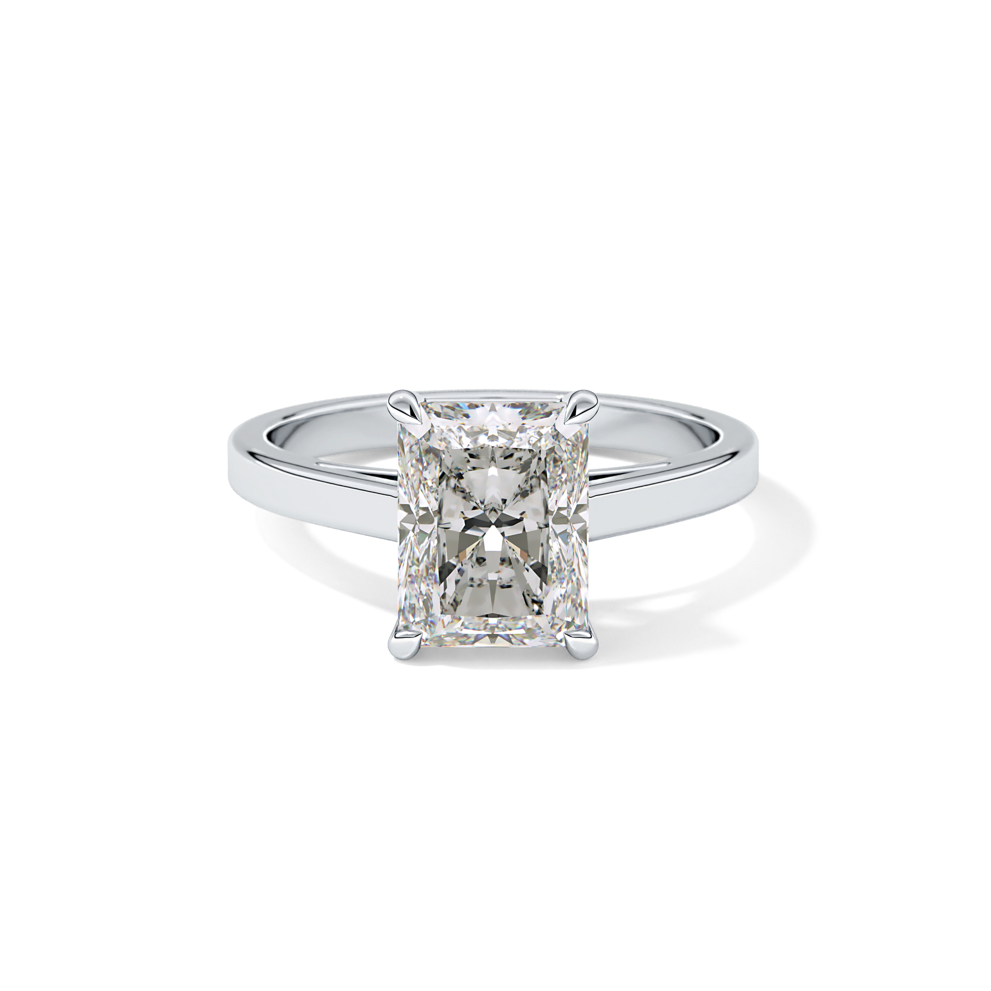 Radiant Solitaire Lab Grown Diamond Engagement Ring