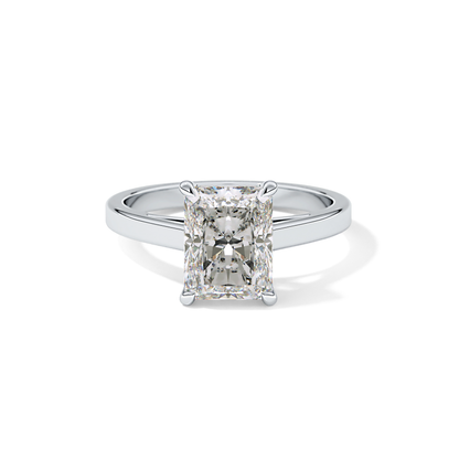 Radiant Solitaire Lab Grown Diamond Engagement Ring