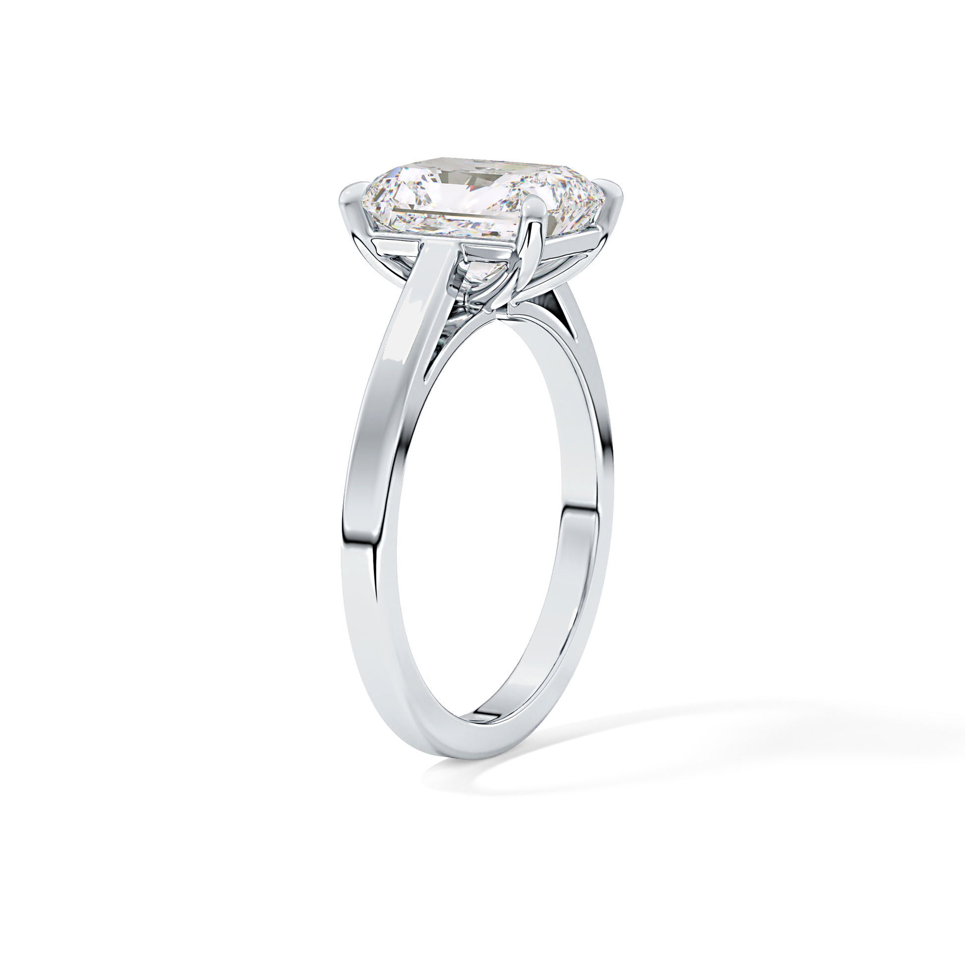 Radiant Solitaire Lab Grown Diamond Engagement Ring
