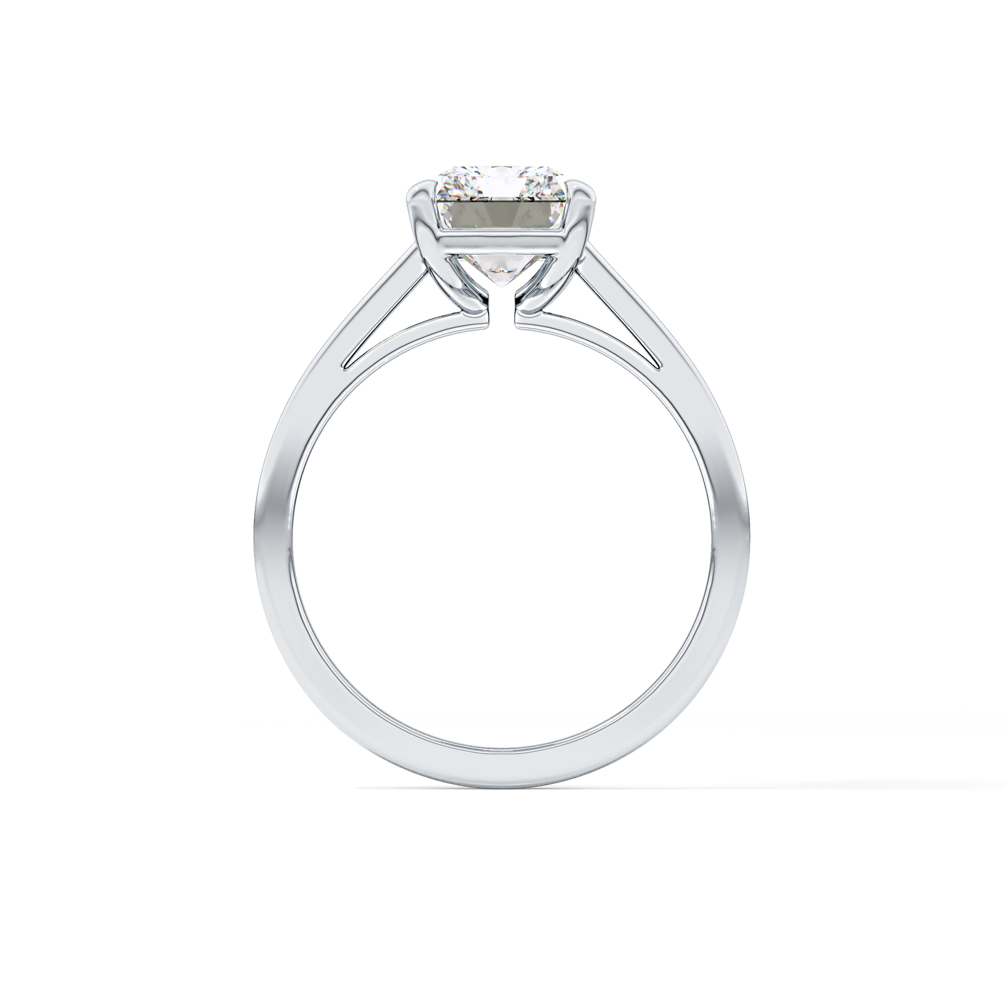 Radiant Solitaire Lab Grown Diamond Engagement Ring