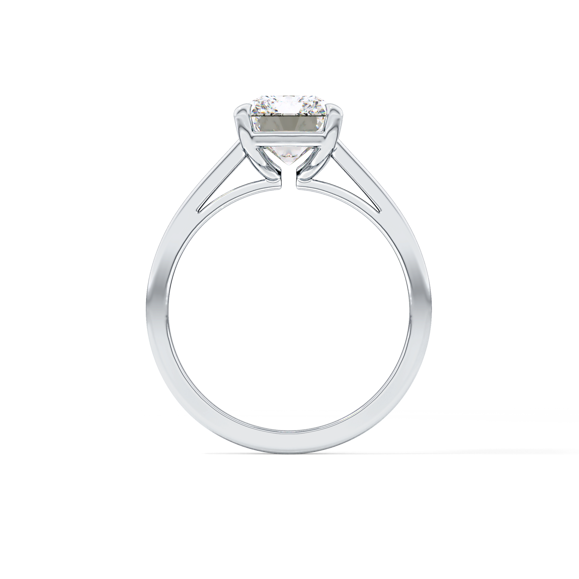 Radiant Solitaire Lab Grown Diamond Engagement Ring