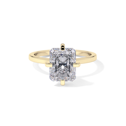 Radiant Solitaire Lab Grown Diamond Engagement Ring
