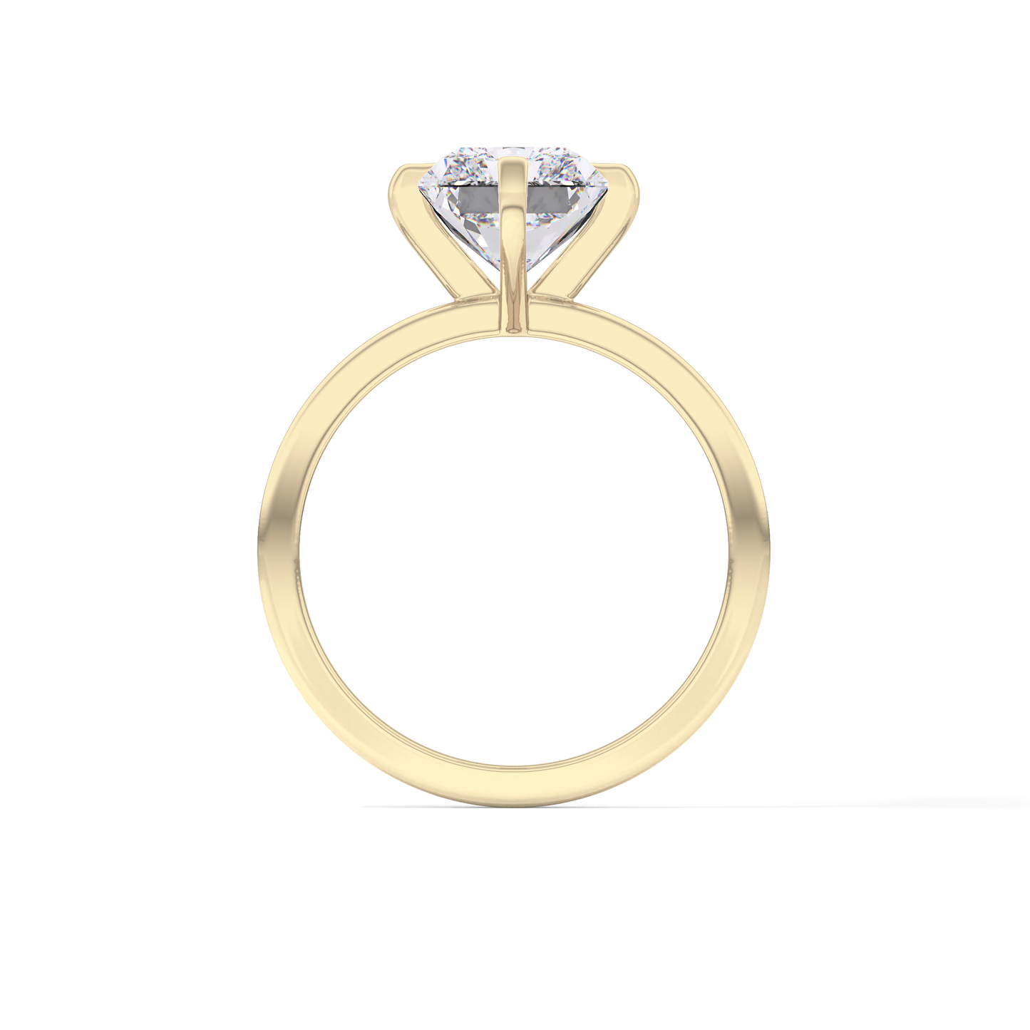 Radiant Solitaire Lab Grown Diamond Engagement Ring